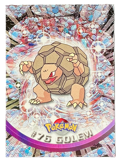Pokémon Topps Golem #76 Series 1 (Black Logo)