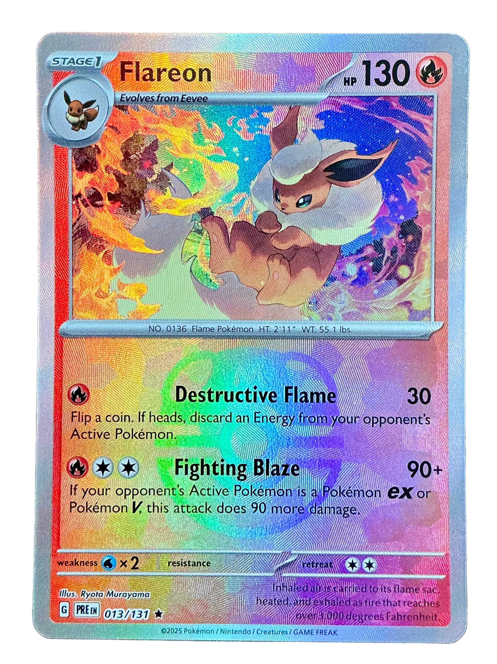 Flareon (Master Ball Pattern) - Prismatic Evolutions - 013/131