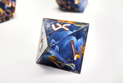Starry Skies Artisan Polyhedral Dice Set