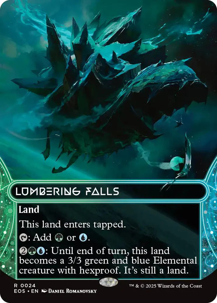 Lumbering Falls - Borderless