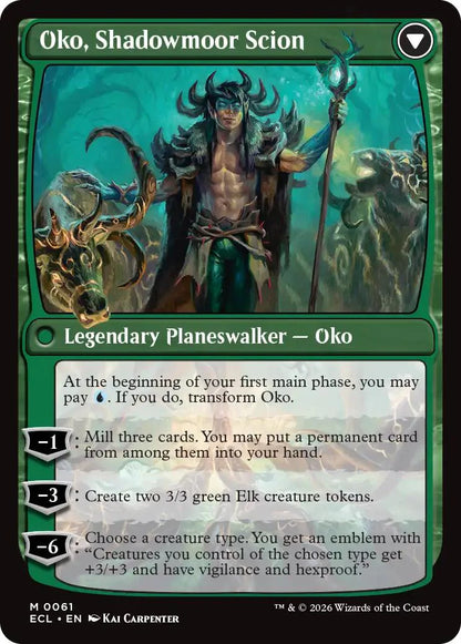 Oko, Lorwyn Liege // Oko, Shadowmoor Scion