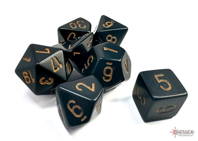 Chessex Black (Gold) Polyhedral Dice