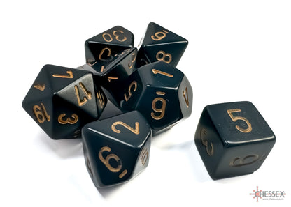 Chessex Black (Gold) Polyhedral Dice