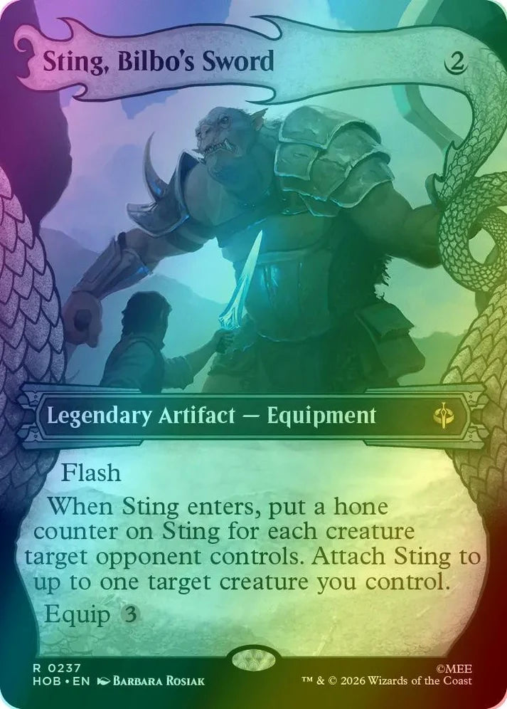 Sting, Bilbo's Sword - Borderless (Foil)