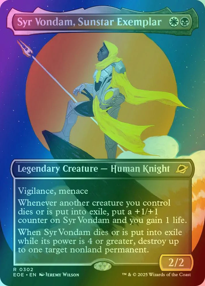Syr Vondam, Sunstar Exemplar - Borderless (Foil)