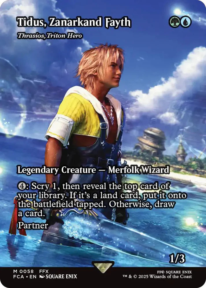 Tidus, Zanarkand Fayth - Thrasios, Triton Hero - Borderless