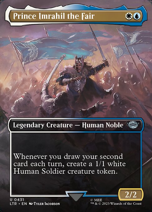  Foil Prince Imrahil the Fair card from the The Lord of the Rings: Tales of Middle-earth set