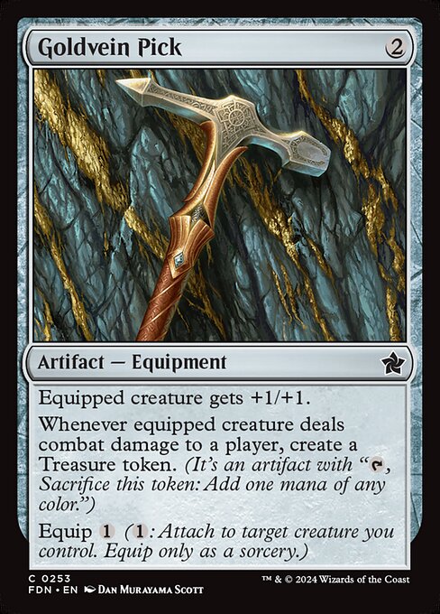 Goldvein Pick card from the Foundations set
