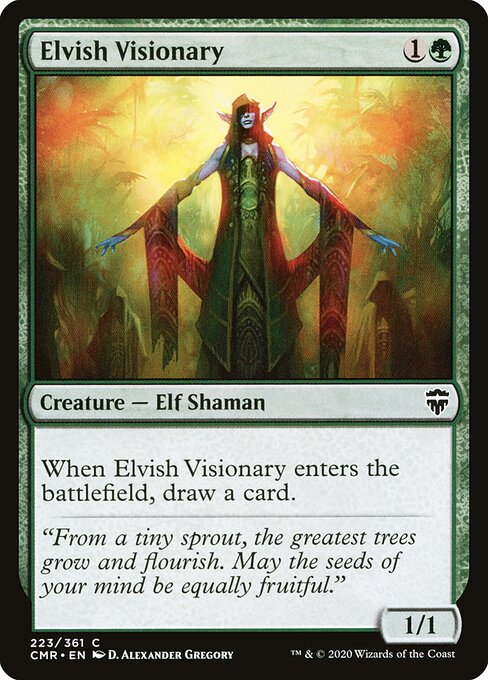 Elvish Visionary card from the Commander Legends set