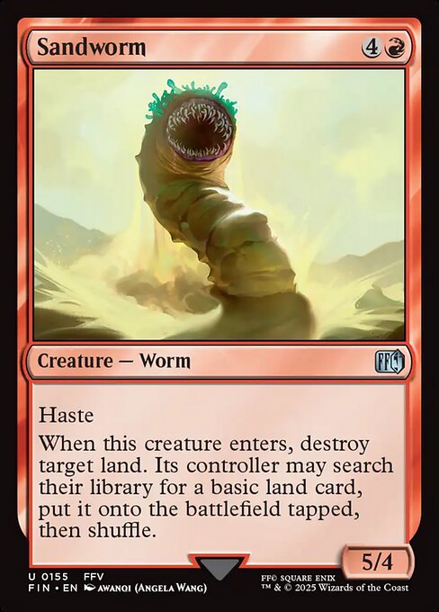Sandworm card from the Final Fantasy set