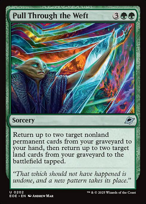  Foil Pull Through the Weft card from the Edge of Eternities set