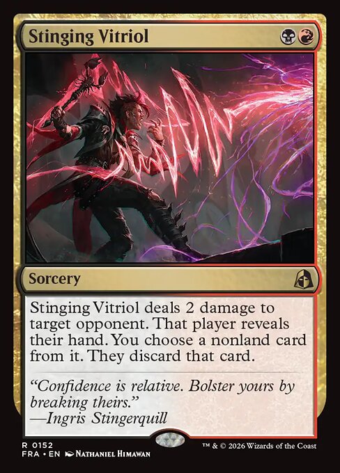 CAD Stinging Vitriol card from the Reality Fracture set