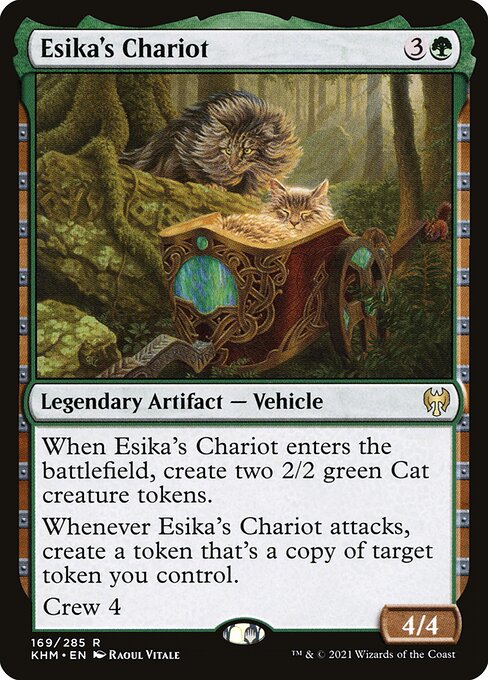 Esika's Chariot card from the Kaldheim set