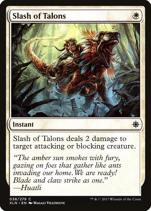 Slash of Talons card from the Ixalan set
