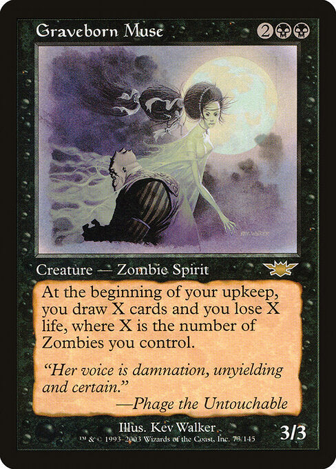 CAD Graveborn Muse card from the Legions set