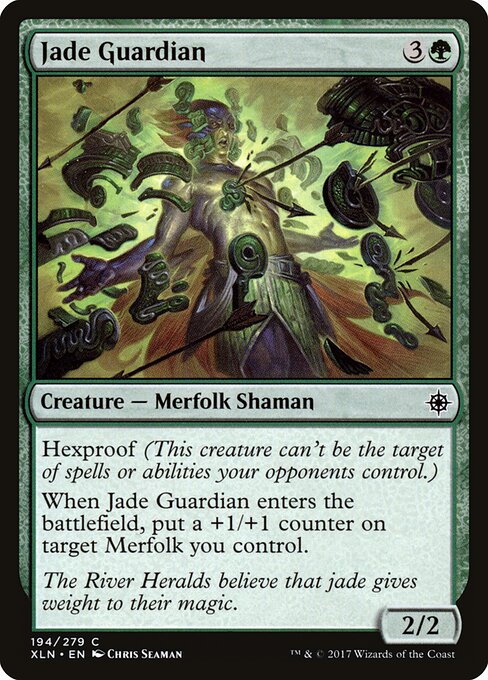 Jade Guardian card from the Ixalan set