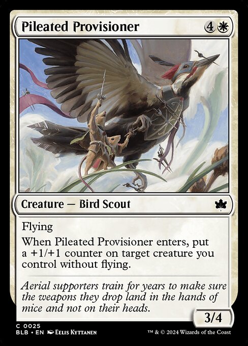 CAD Pileated Provisioner card from the Bloomburrow set