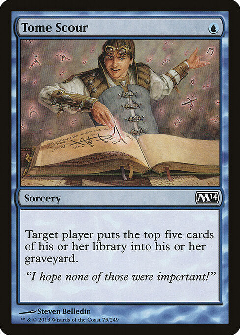Tome Scour card from the Magic 2014 set