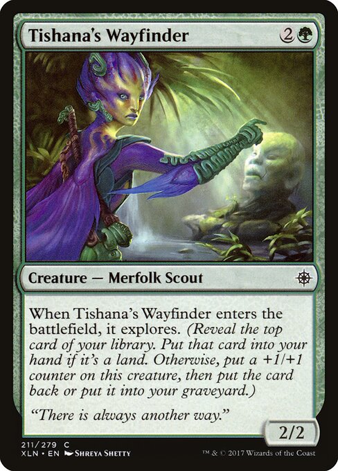 Tishana's Wayfinder card from the Ixalan set