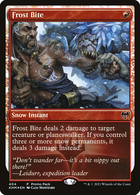  Foil Frost Bite card from the Kaldheim set