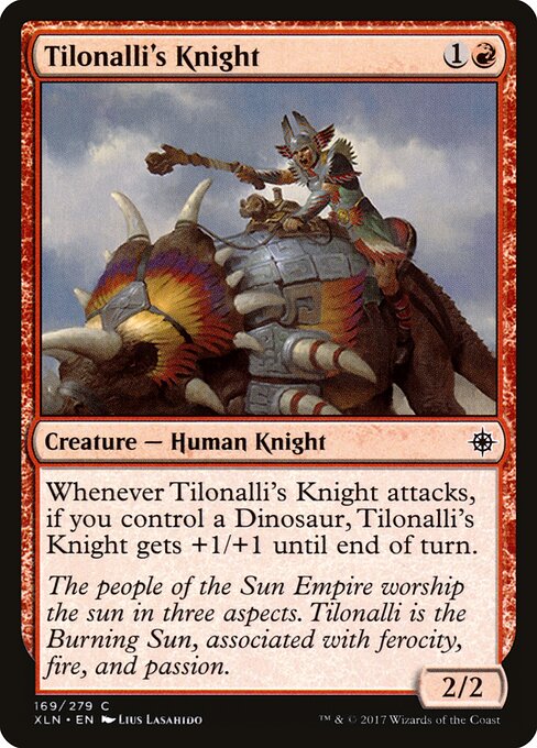 Tilonalli's Knight card from the Ixalan set