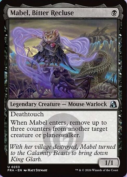 CAD Mabel, Bitter Recluse card from the Reality Fracture set