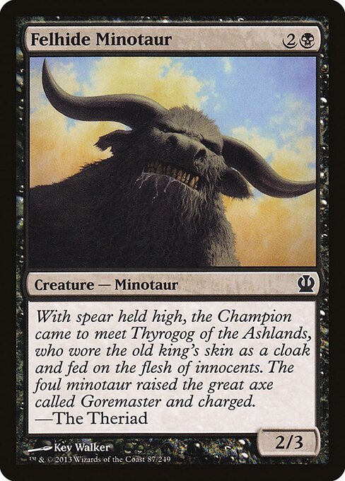 Felhide Minotaur card from the Theros set