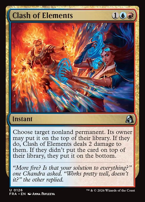 CAD Clash of Elements card from the Reality Fracture set