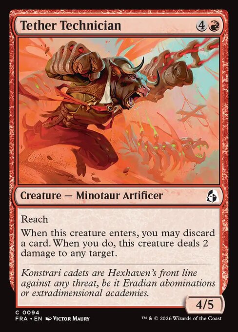 CAD Tether Technician card from the Reality Fracture set