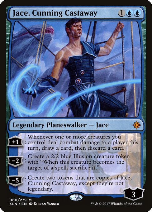 CAD Jace, Cunning Castaway card from the Ixalan set