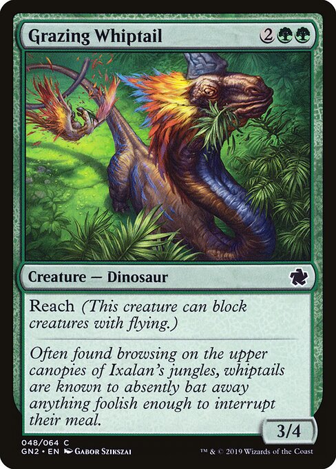 Grazing Whiptail card from the Game Night 2019 set