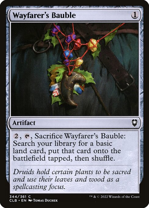 Wayfarer's Bauble card from the Commander Legends: Battle for Baldur's Gate set