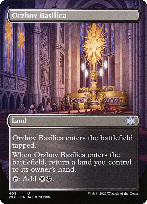 CAD Orzhov Basilica card from the Double Masters 2022 set
