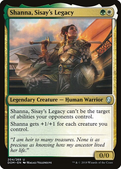 Shanna, Sisay's Legacy card from the Dominaria set