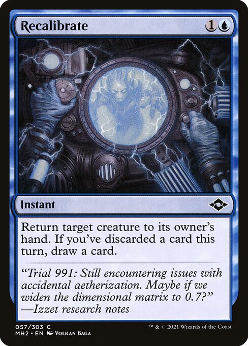 Recalibrate card from the Modern Horizons 2 set