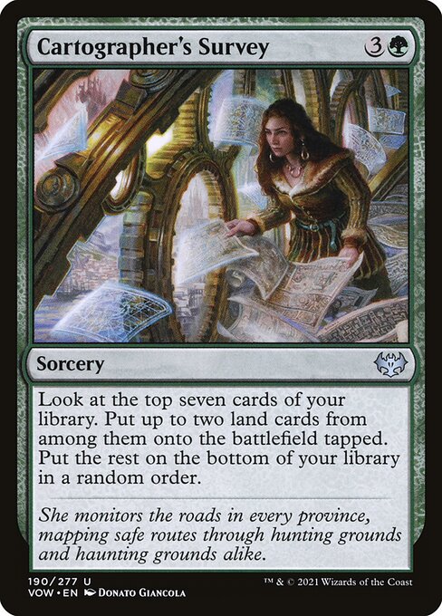 CAD Cartographer's Survey card from the Innistrad: Crimson Vow set