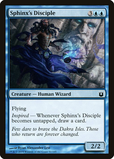CAD Sphinx's Disciple card from the Born of the Gods set