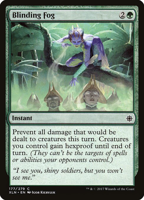 Blinding Fog card from the Ixalan set
