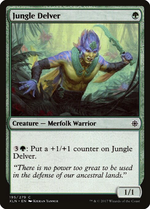 CAD Jungle Delver card from the Ixalan set