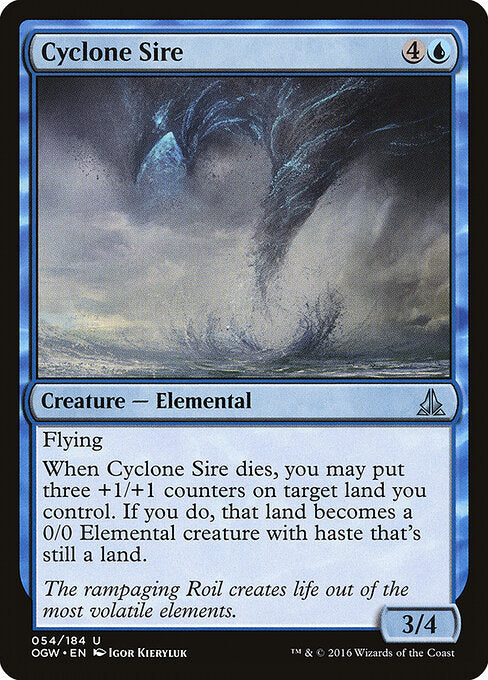 Cyclone Sire card from the Oath of the Gatewatch set