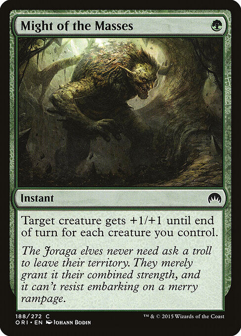 Might of the Masses card from the Magic Origins set