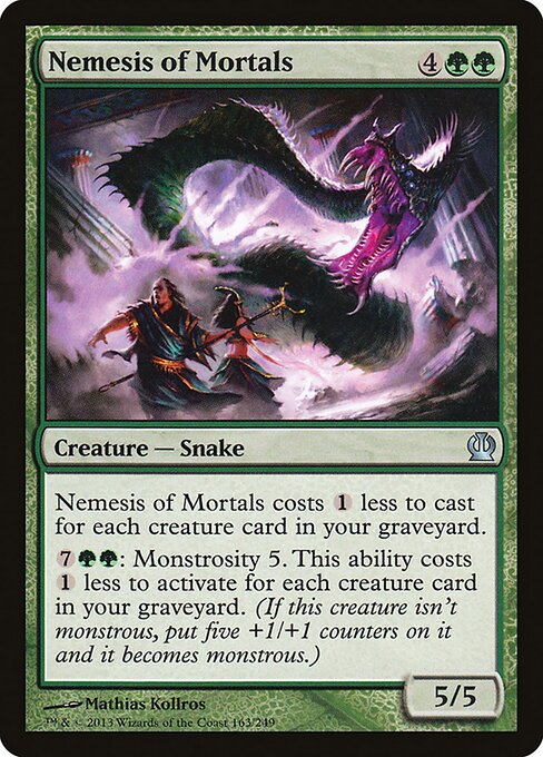 Nemesis of Mortals card from the Theros set