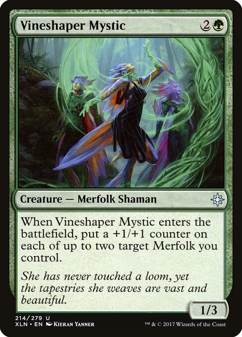 Vineshaper Mystic card from the Ixalan set