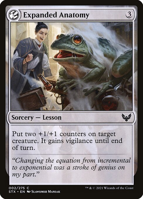  Foil Expanded Anatomy card from the Strixhaven: School of Mages set