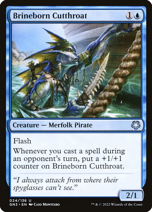 Brineborn Cutthroat card from the Game Night: Free-for-All set