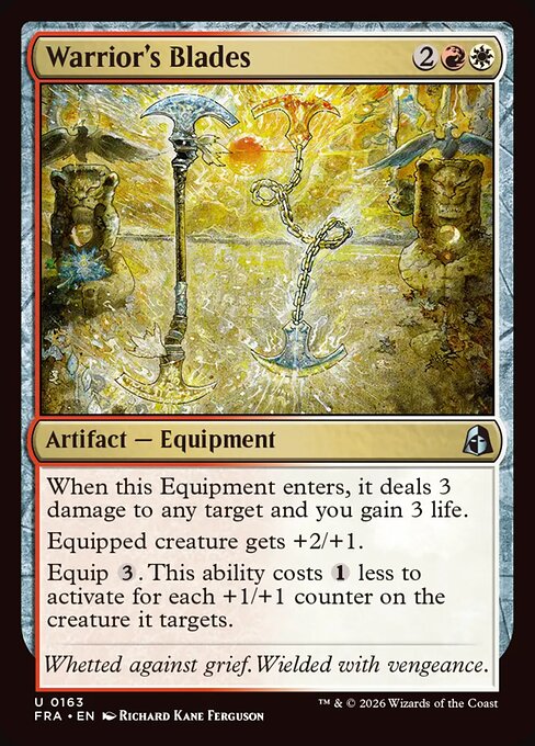 CAD Warrior's Blades card from the Reality Fracture set