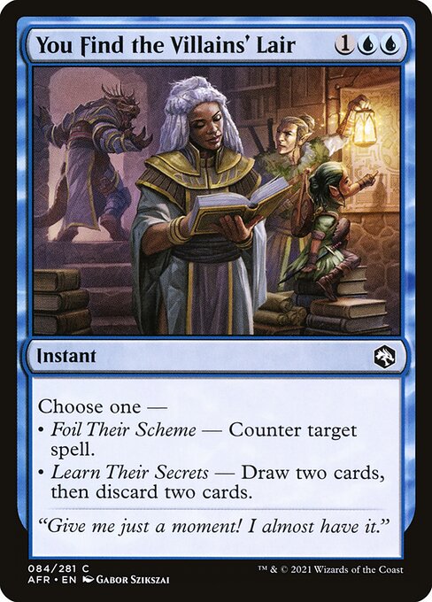  Foil You Find the Villains' Lair card from the Adventures in the Forgotten Realms set