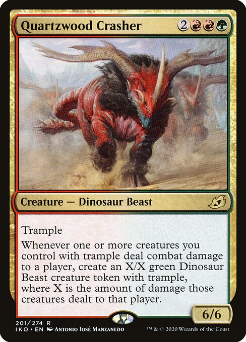 CAD Quartzwood Crasher card from the Ikoria: Lair of Behemoths set