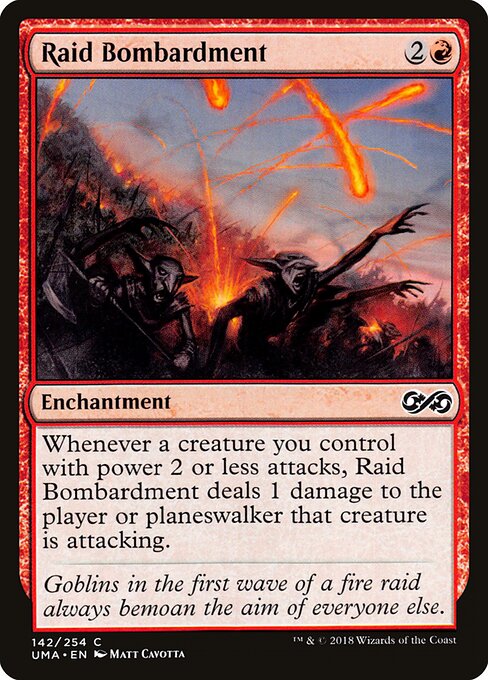 Raid Bombardment card from the Ultimate Masters set