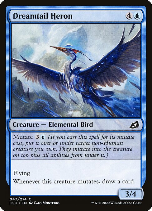 CAD Dreamtail Heron card from the Ikoria: Lair of Behemoths set
